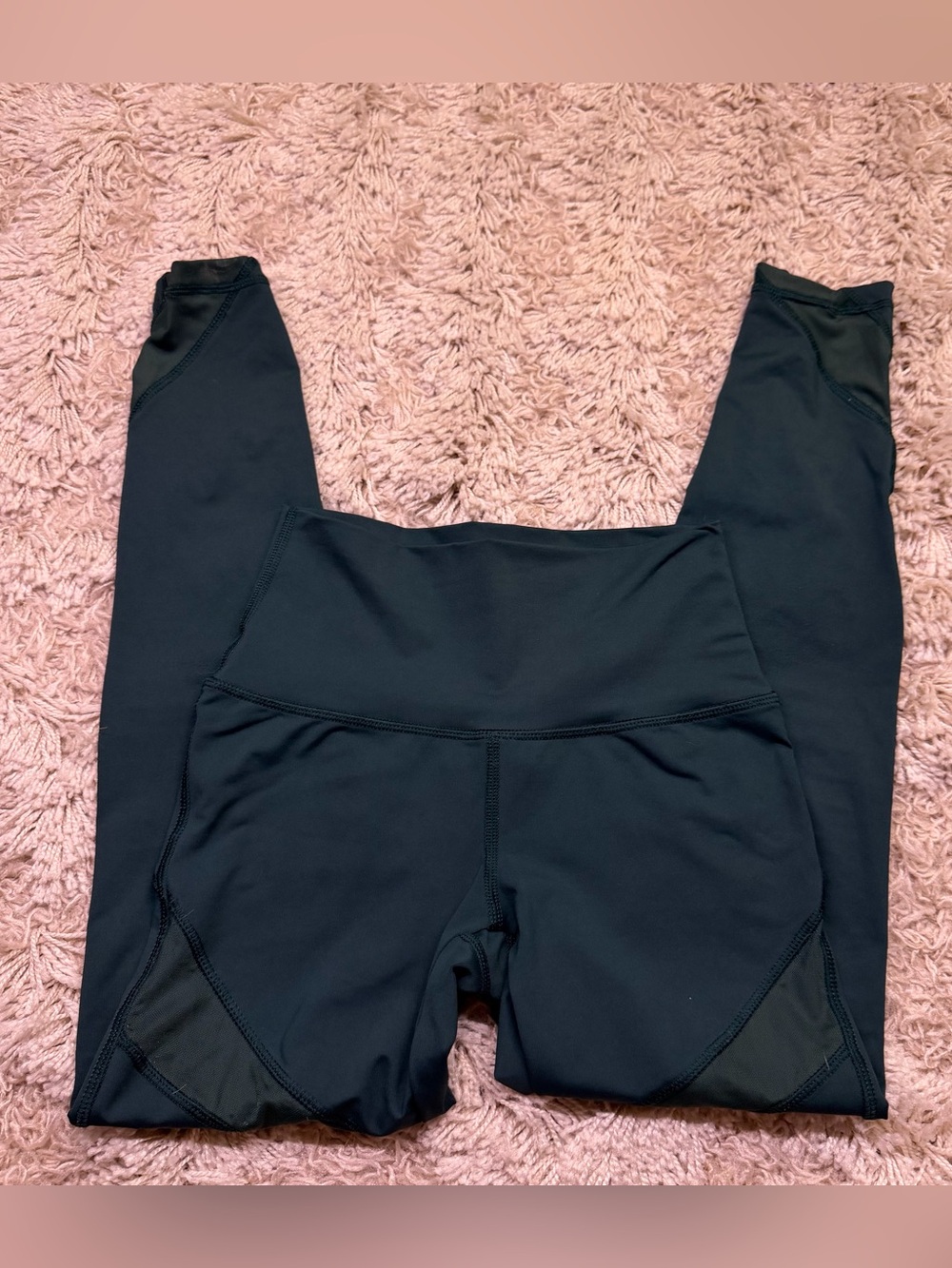 Aerie Chill Play Move XS Black Mesh Moto High Waist Leggings